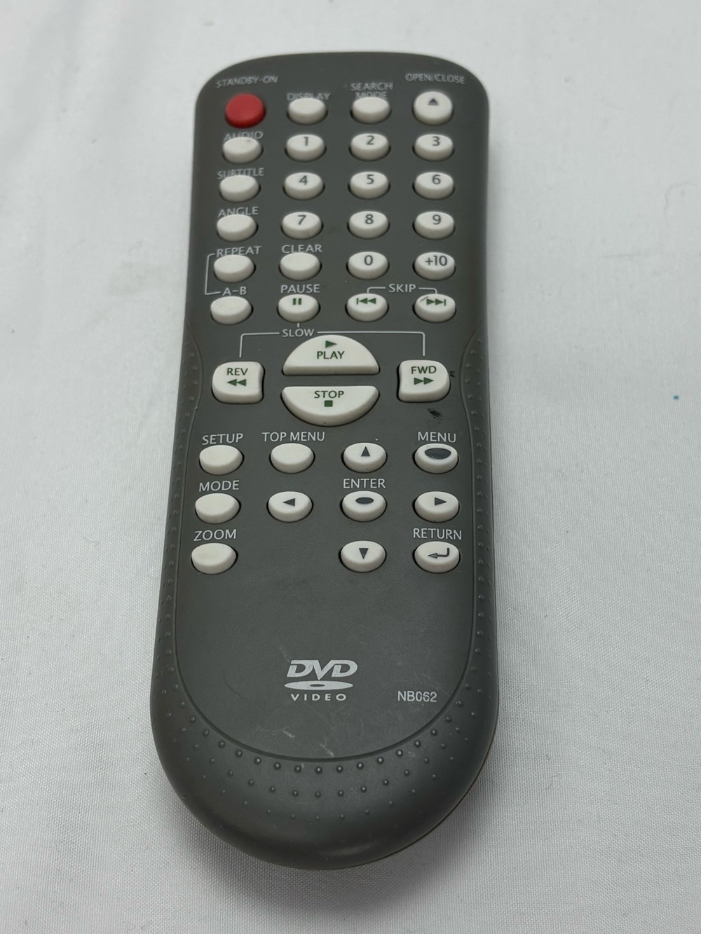 Universal DVD Remote - Dark Gray with White Buttons